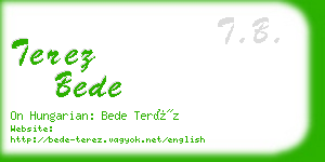 terez bede business card